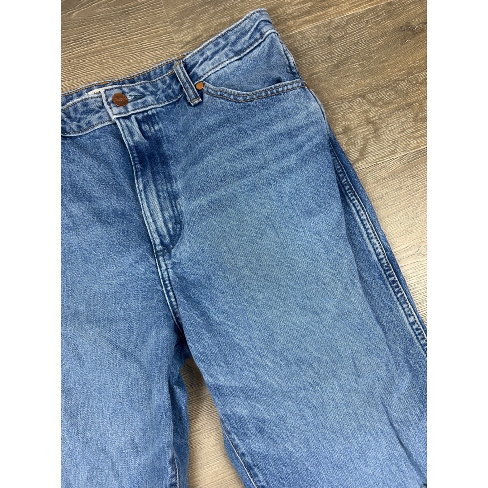 Wrangler Wanderer High Rise Flare Distressed Jeans Medium Wash 30x32 112334543 - Picture 4 of 13